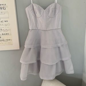 BCBG size 0 light gray dress. Used